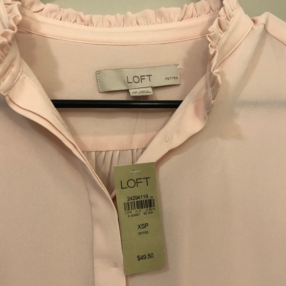 LOFT NWT Ruffled Blouse - Picture 4 of 4
